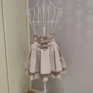 LIZLISA 2단 치마바지 핑크