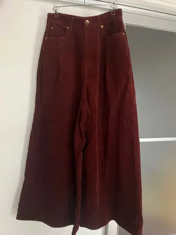 RODEO 코듀로이 와이드 팬츠 버건디