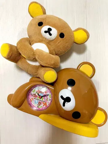하자 리락쿠마 3D 알람 시계 레어 리락쿠마 앉은 봉제 인형