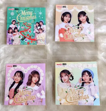 meiji FRUITSZIPPER 스티커 4장 메이지 후르츠 지퍼