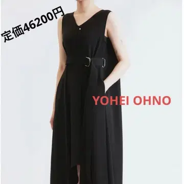 슬리브리스 원피스 새상품급 요헤이 오노 포멀 드레스 원피스 블랙