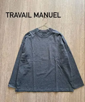트래버유 매뉴얼 코튼 클래식 천축 크루넥 M 그레이