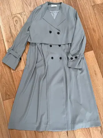 새상품급 COHINA 멀티웨이 개더 플레어 트렌치 (그레이)