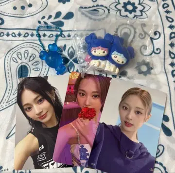 TWICE 쯔위 트레이딩 카드 3장 키링 2종 세트