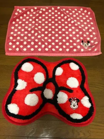 미니 마우스 리본형 매트와 욕실 매트