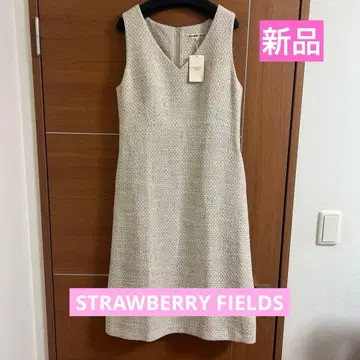 STRAWBERRY FIELDS 트위드 점퍼 스커트