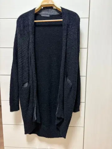 롱 가디건 블랙 사이즈 38