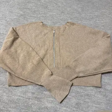 mystic 지퍼 니트 가디건 2way 지퍼 포함 베이지