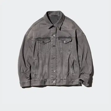 UNIQLO 데님 오버 사이즈 자켓