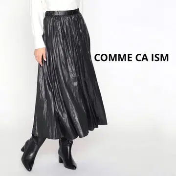 컴시즘 COMME CA ISM 개더 롱 스커트 블랙 L