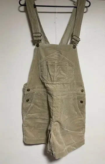 폴앤조 시스터 베이지 코듀로이 살로펫 숏