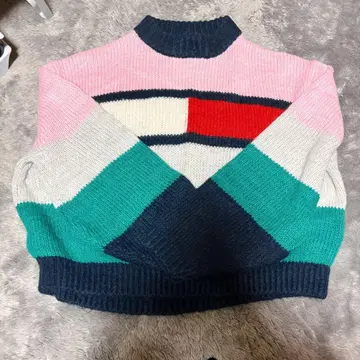 TOMMY JEANS 보더 긴팔 스웨터