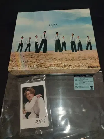 Snow Man RAYS 앨범 초회반 B (CD+DVD) 포토 카드 포함
