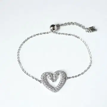 스와로브스키 Una 팔찌 하트