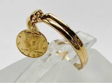 골드 코인 참 반지
