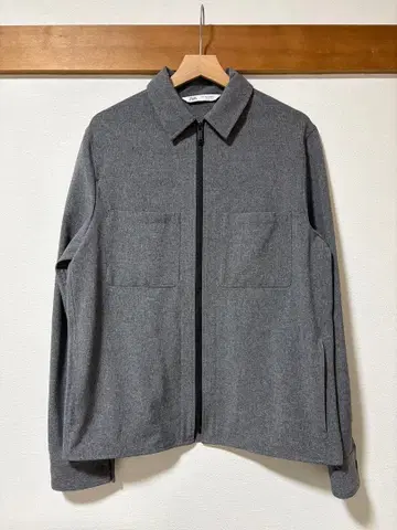 ZARA 스탠드 칼라 자켓 지퍼 그레이 L 사이즈