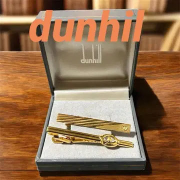 [거의 미사용] dunhill 넥타이핀 2개 세트 던힐 박스 포함!
