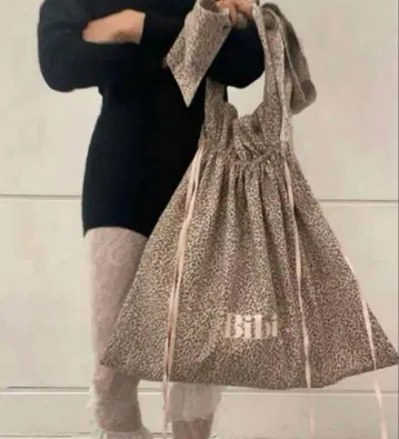 Bibiy 레오파드 토트백 레오파드 무늬