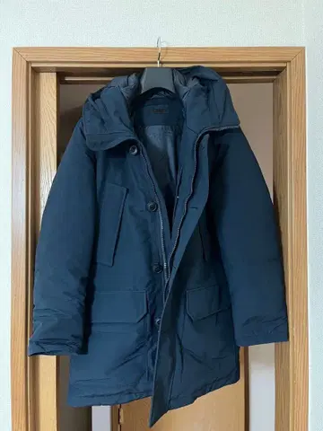 UNIQLO 울트라 웜 다운 코트 네이비 S