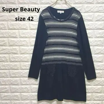 슈퍼 뷰티 실크 혼방 튜닉 사이즈 42 ( L ) 스팽글
