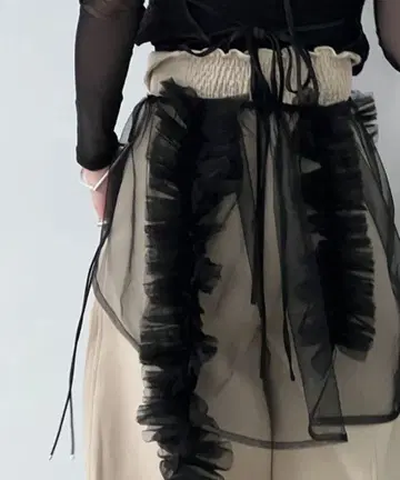 chuclla 멀티 튤 랩스커트