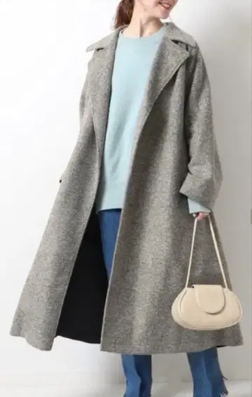 Spick & Span 그레이 롱 코트