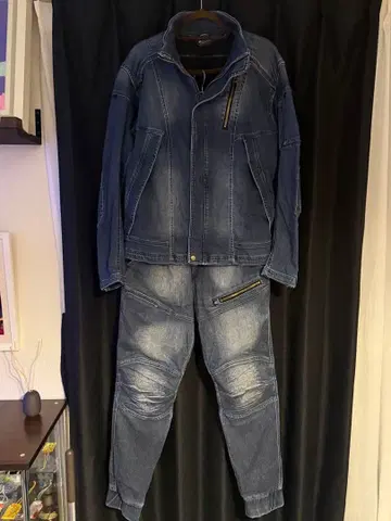 작업복 청바지 상하의 세트