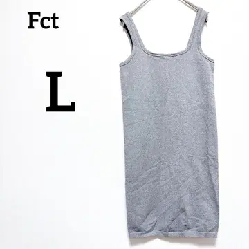 Fct 여성용 그레이 슬리브리스 원피스 [ L ] 타이트 스타일