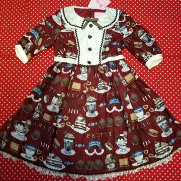 Angelic Pretty 크림 쿠키 퍼레이드 원피스