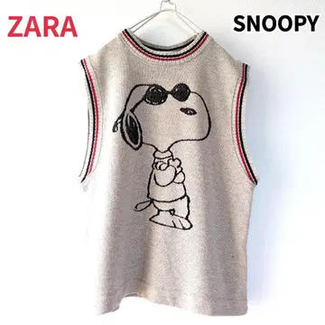 ZARA 스누피 PEANUTS 자라 스누피 베스트 니트