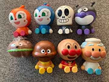 USED 커다란 호빵맨 마스코트 8개 세트 잼 아저씨 호러맨 외