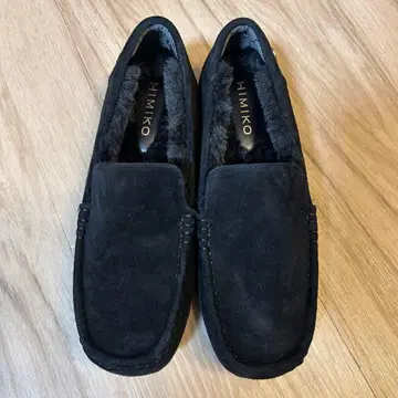 HIMIKO 블랙 스웨이드 모카신