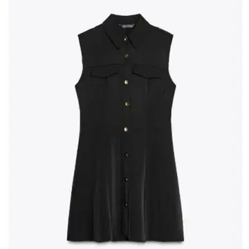 [ ZARA ] 크레이프 미니 원피스 블랙