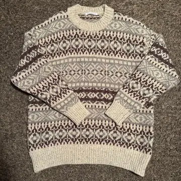 BEAUTY&YOUTH 노르딕 자카드 니트 풀오버