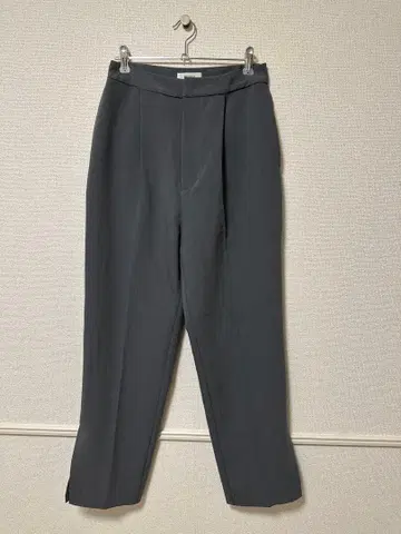 그레이 슬랙스 플레인 허리