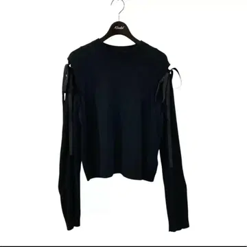 [ 새상품급 ] ADEAM 리본 니트 블랙