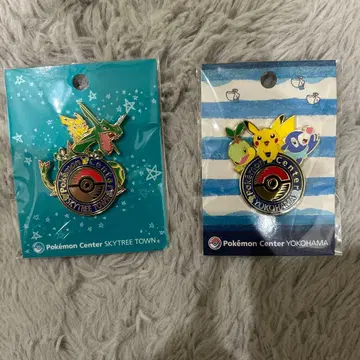[ 미개봉 새상품 ] 포켓몬 센터 스카이트리 요코하마 핀 배지 세트
