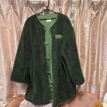 NAF 올리브 그린 플리스 자켓