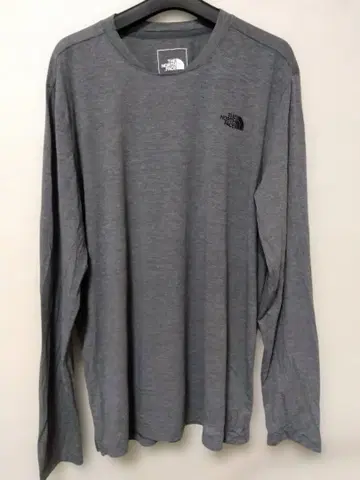 THE NORTH FACE 그레이 긴팔 티셔츠