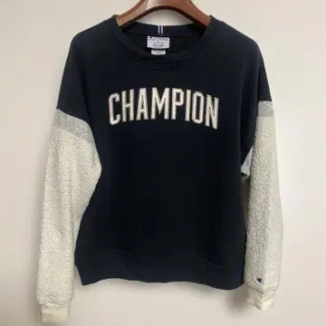 CHAMPION 챔피온 크루넥 소매 보아 속기모 맨투맨 L