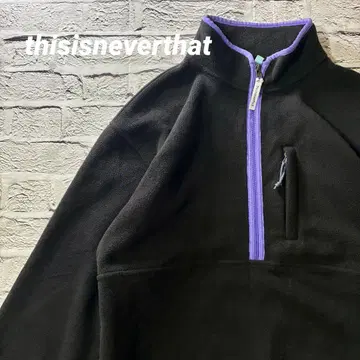 thisisneverthat 풀오버 하프 지퍼 플리스 자켓 XL
