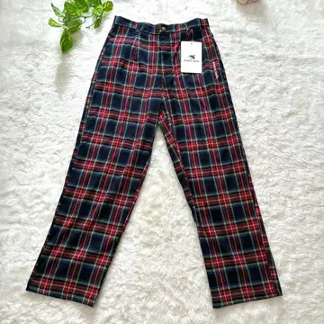 새상품 택 포함 STUDENT APATHY 스트릿 슬랙스 체크 무늬