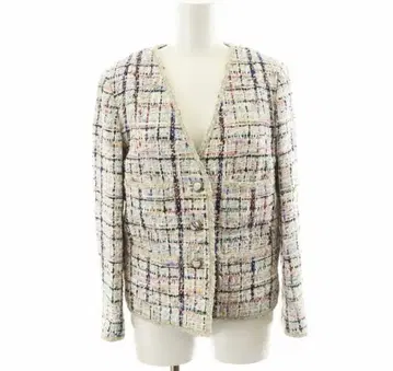 서드 매거진 THIRD MAGAZINE 노카라 자켓 트위드