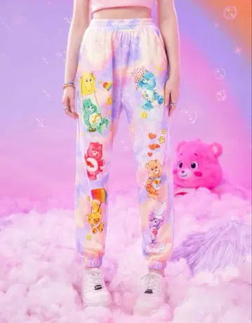 새상품 케어베어 carebears 파자마 팬츠 하라주쿠 스타일 룸웨어