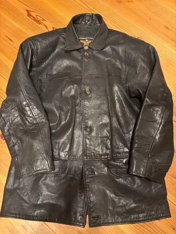 가죽 카 코트 천연 가죽 사이즈 M