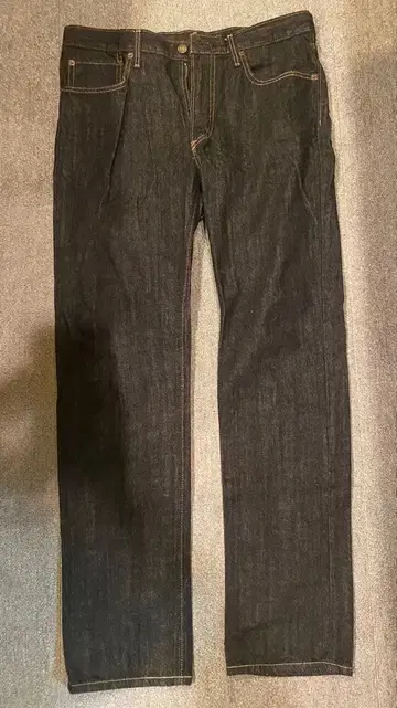 EDWIN E403 스트레이트 청바지 34 사이즈 다크 데님