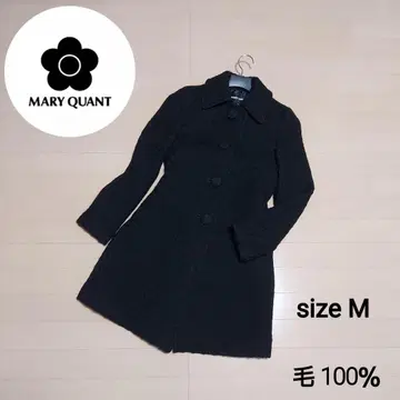 (새상품급) MARY QUANT 울 트위드 코트 일본제