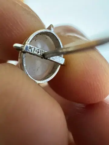 오팔 라펠핀 k14WG 수트 장식품