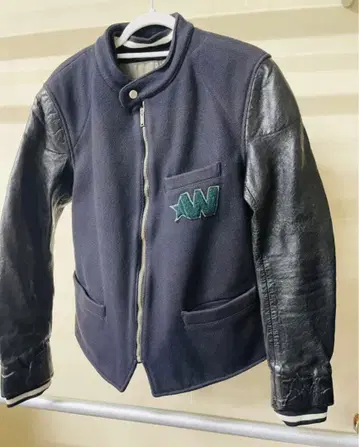 GOLDEN GOOSE 가죽 바시티 자켓