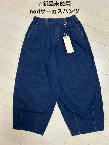 미사용 새상품 nod 데님 서커스 팬츠
